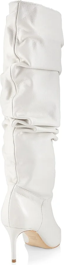 Women's Ashlee Slouchy Leather High Boot - Pearl - Size 7.5 - Image 3