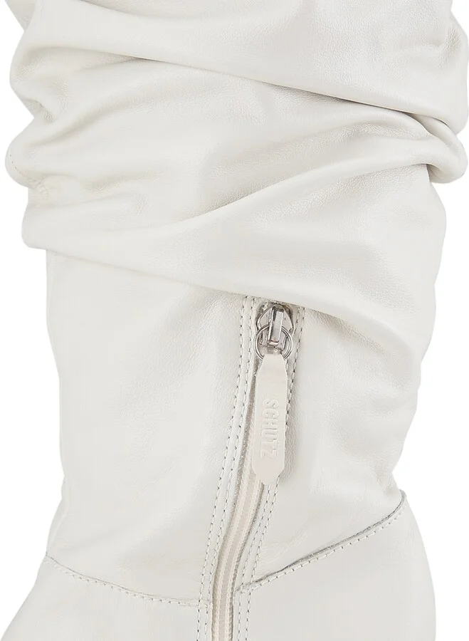 Women's Ashlee Slouchy Leather High Boot - Pearl - Size 7.5 - Image 7