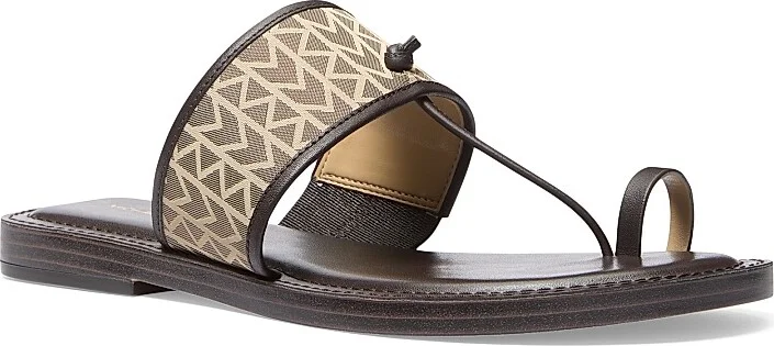 Women's Ashtin Woven Flat Sandals - Natural - Size 5 - Image 2