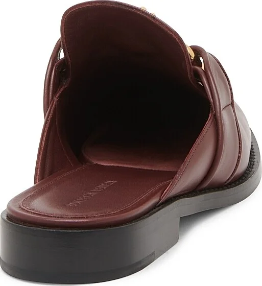Women's Astaire Knot-Accented Leather Mules - Black - Size 6 - Image 8