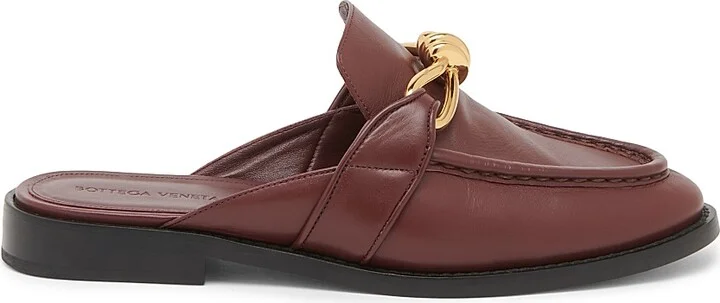 Women's Astaire Knot-Accented Leather Mules - Black - Size 6 - Image 11