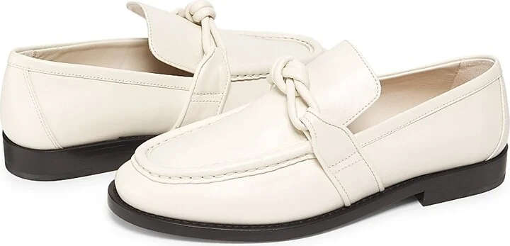 Women's Astaire Leather Knot Loafers - Merlot - Size 6.5 - Image 2