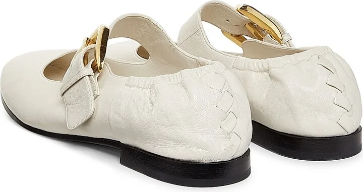 Women's Astaire Leather Mary Jane Ballerina Flats - Black - Size 6 - Image 3