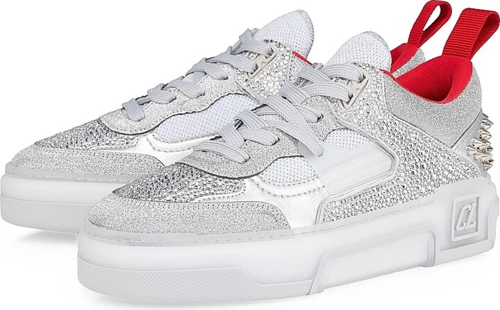 Women's Astroloubi Strass Sneakers - Silver - Size 6 - Image 2