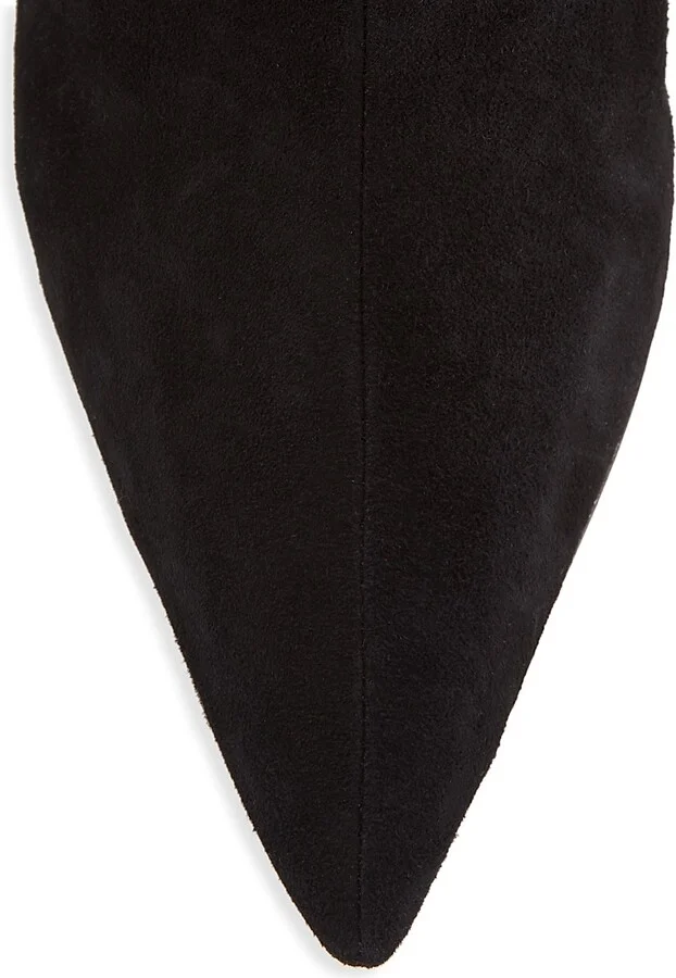 Women's Asya Up 100MM Suede Wedge Boots - Black - Size 5 - Image 4