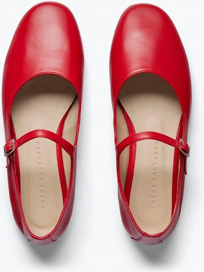 Women's Aubrey Mary Jane Flat In Red