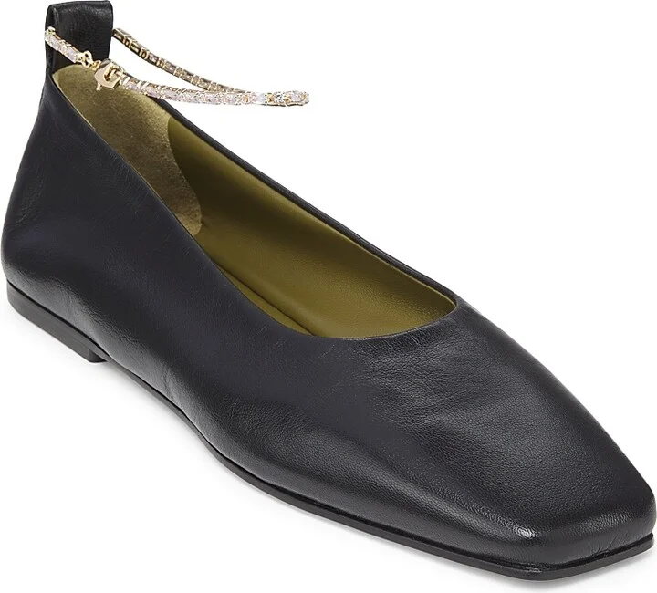 Women's Augusta Leather Ballet Flats - Black - Size 5.5 - Image 2