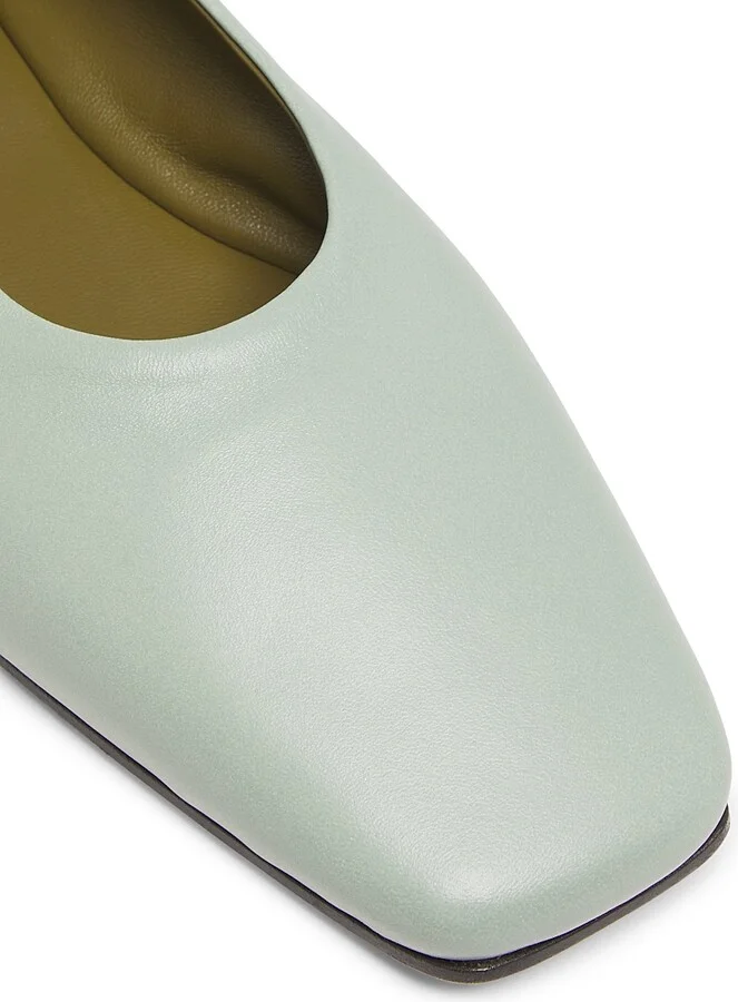 Women's Augusta Leather Ballet Flats - Light Pastel Green - Size 6.5 - Image 6