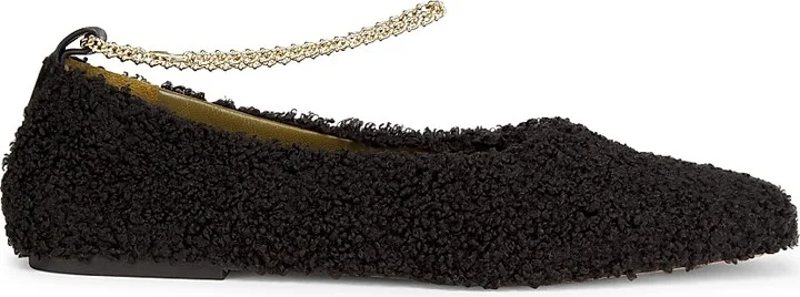 Women's Augusta Teddy Ballet Flats - Black - Size 6
