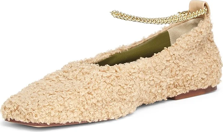 Women's Augusta Teddy Ballet Flats - Light Beige - Size 6 - Image 2