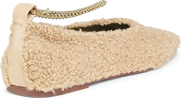 Women's Augusta Teddy Ballet Flats - Light Beige - Size 6 - Image 3