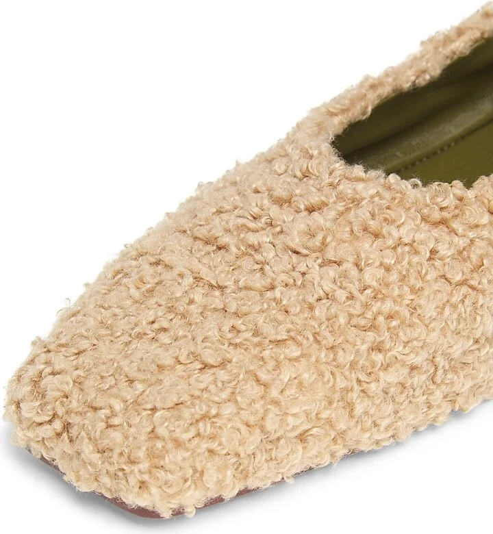 Women's Augusta Teddy Ballet Flats - Light Beige - Size 6 - Image 6