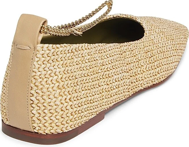 Women's Augusta Woven Ballet Flats - Natural - Size 9.5 - Image 3