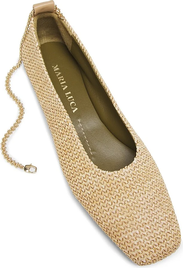 Women's Augusta Woven Ballet Flats - Natural - Size 9.5 - Image 4