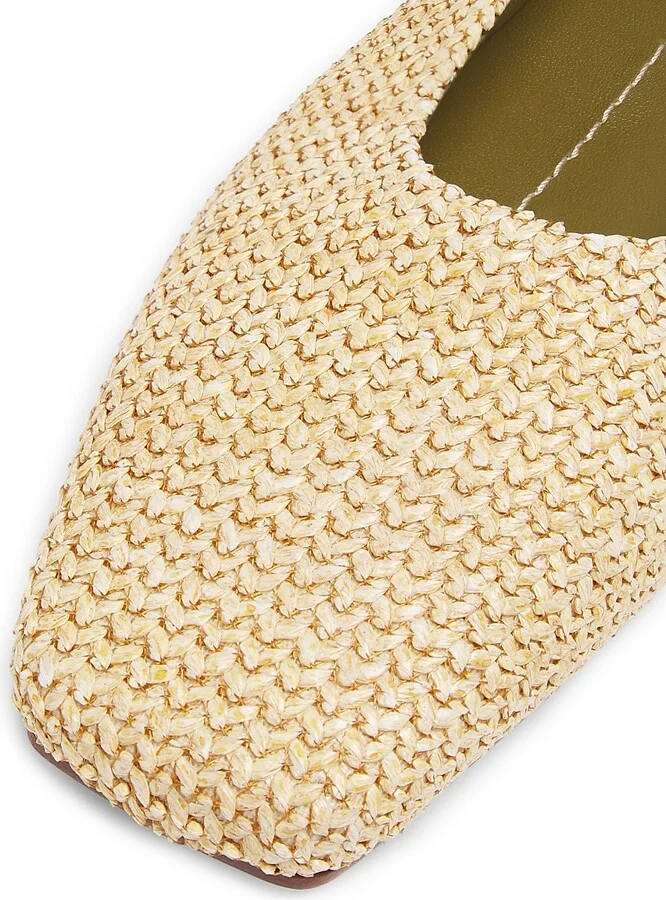 Women's Augusta Woven Ballet Flats - Natural - Size 9.5 - Image 6