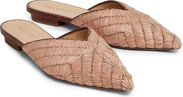 Women's Aunika Raffia Mules - Rust Copper - Size 6 - Image 2