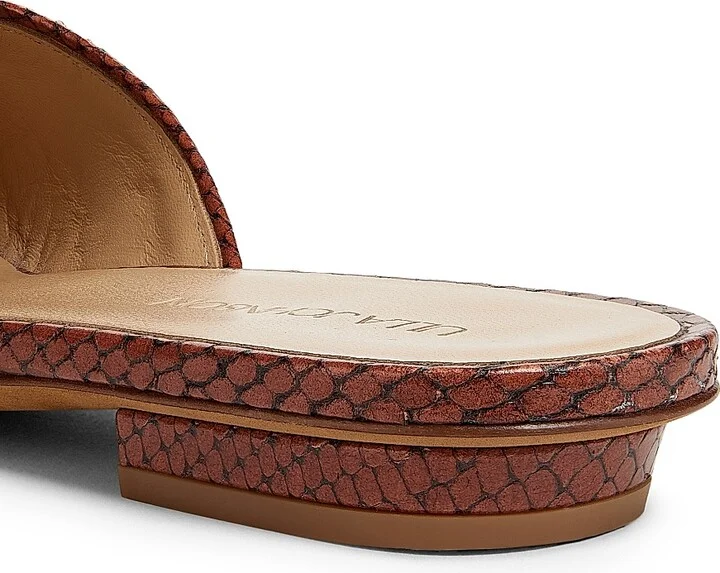 Women's Aunika Raffia Mules - Rust Copper - Size 6 - Image 5