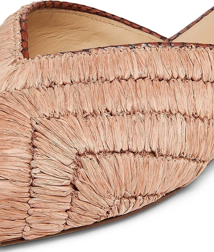 Women's Aunika Raffia Mules - Rust Copper - Size 6 - Image 6