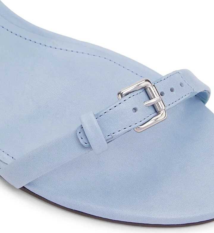 Women's Aurora 75MM Leather Sandals - Riviera Blue - Size 6.5 - Image 5