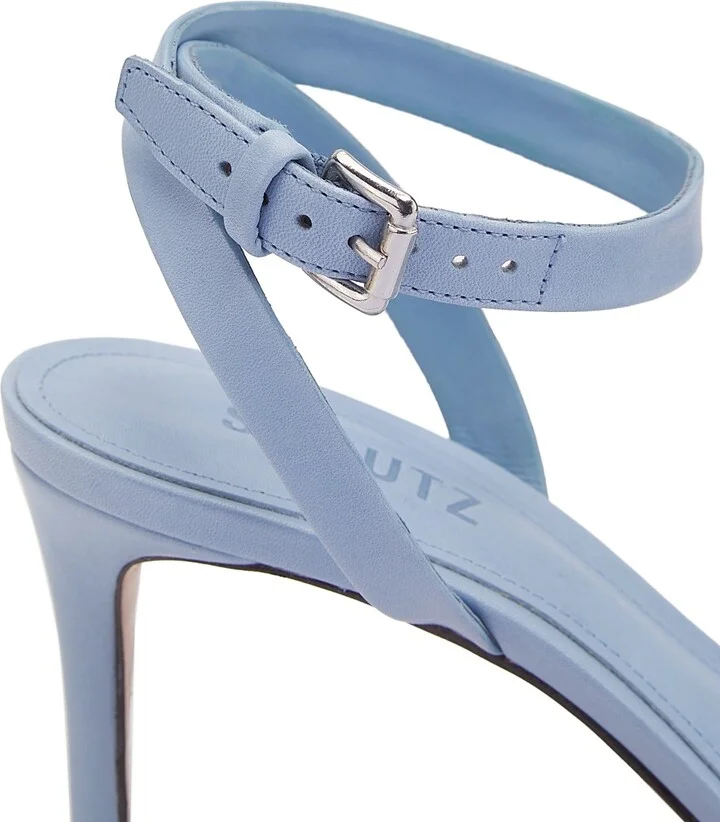 Women's Aurora 75MM Leather Sandals - Riviera Blue - Size 6.5 - Image 6