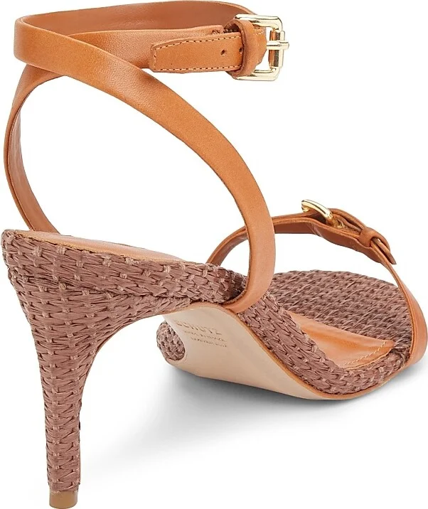 Women's Aurora 75MM Strappy Stiletto Sandals - Brown - Size 6.5 - Image 3
