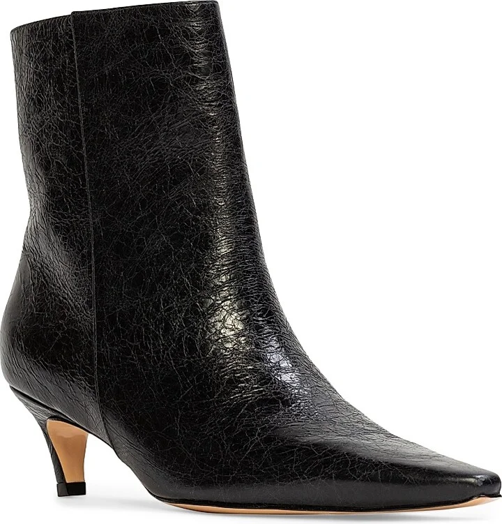 Women's Avenue 50MM Patent Boots - Black Crinkled Patent - Size 5.5 - Image 3