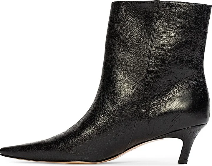 Women's Avenue 50MM Patent Boots - Black Crinkled Patent - Size 5.5 - Image 5