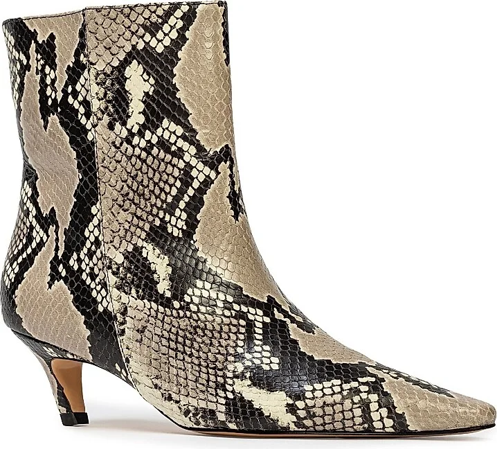 Women's Avenue 50MM Snake Boots - Peyote Snake Leather - Size 5 - Image 3