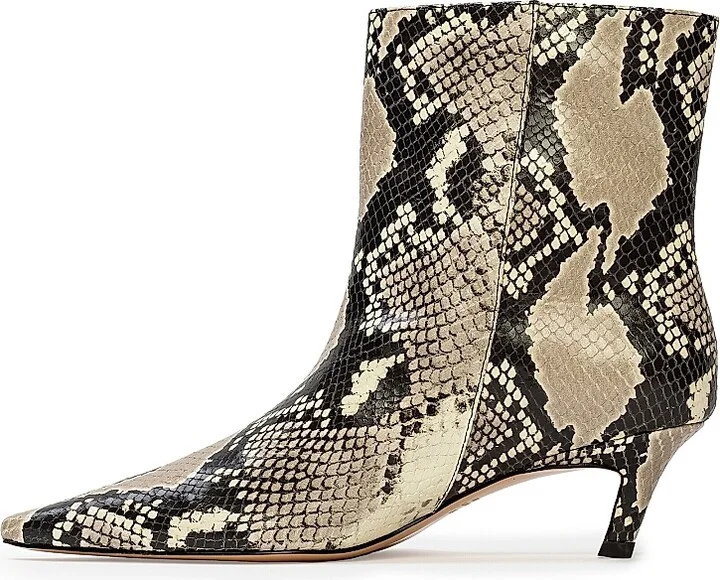 Women's Avenue 50MM Snake Boots - Peyote Snake Leather - Size 5 - Image 5