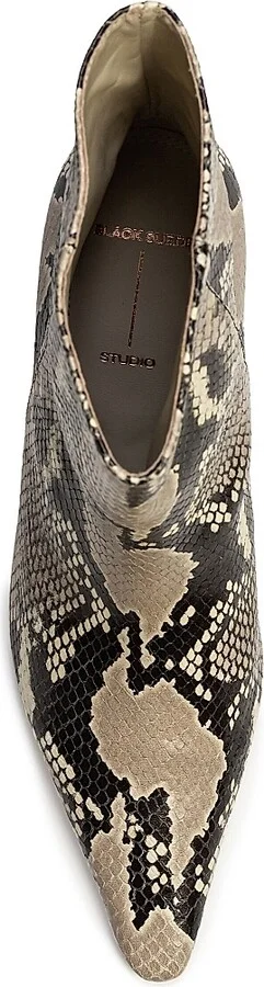 Women's Avenue 50MM Snake Boots - Peyote Snake Leather - Size 5 - Image 6