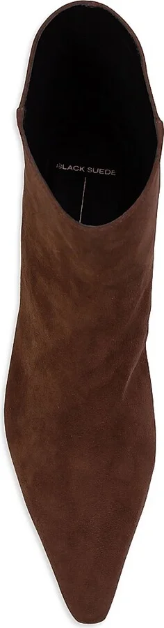 Women's Avenue 50MM Suede Ankle Boots - Brown Suede - Size 5 - Image 6