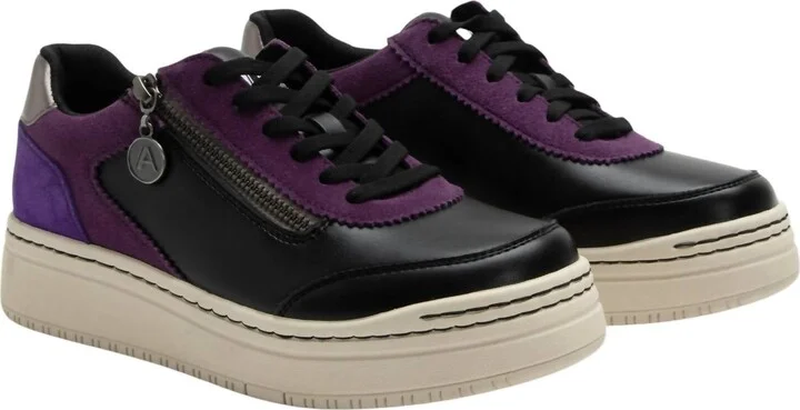 Women's Averie Sneakers In Black Purple