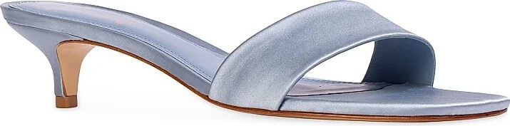Women's Avery 35MM Satin Sandals - White Satin - Size 5 - Image 6