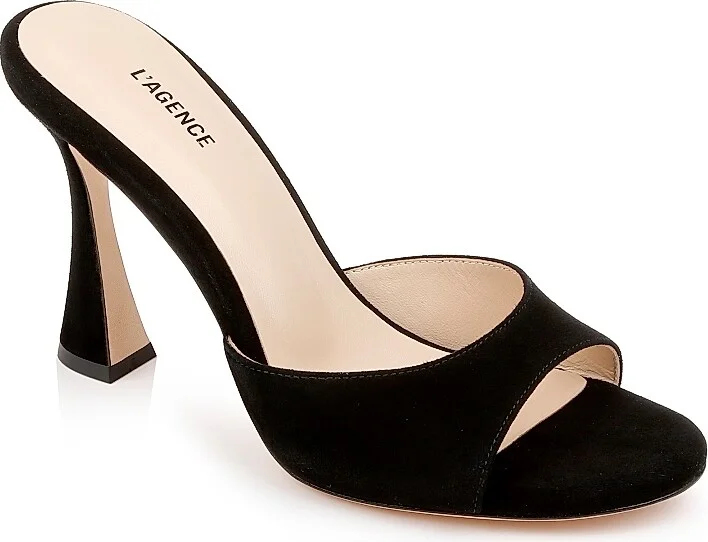 Women's Avery 88M Suede Mules - Black Suede - Size 5.5 - Image 2