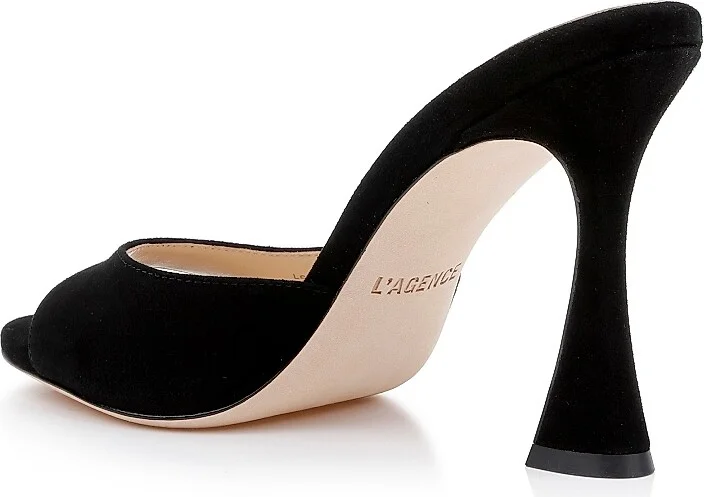 Women's Avery 88M Suede Mules - Black Suede - Size 5.5 - Image 3