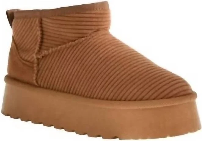 Women's Azariah Mini Platform Boots In Tan