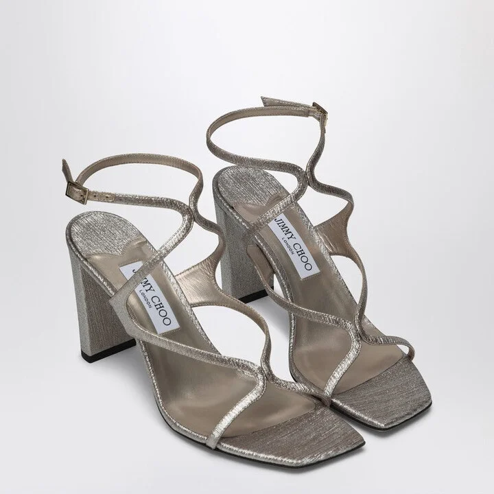 Women's Azia 85 Sandal In Metallic Leather