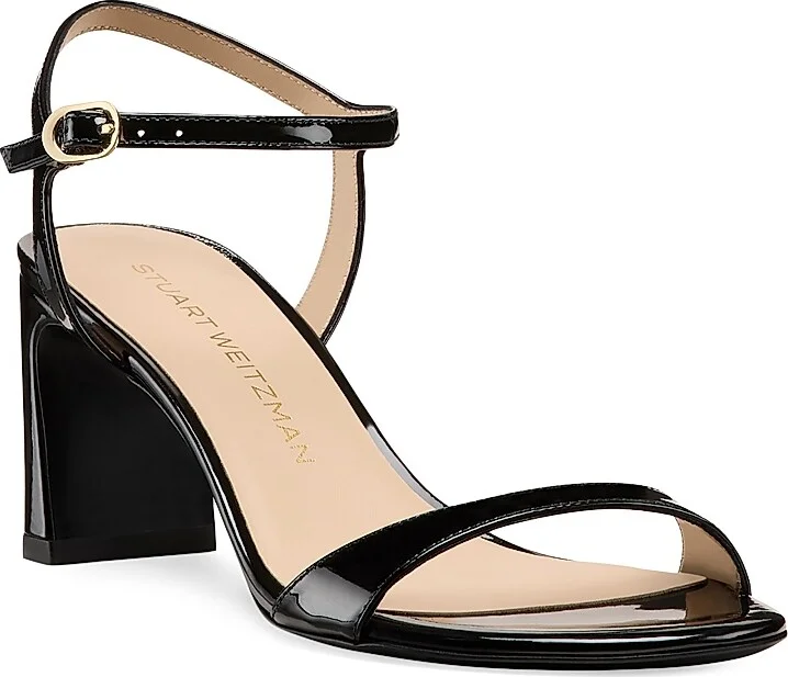 Women's Babette 60MM Patent Leather Sandals - Black - Size 10 - Image 2