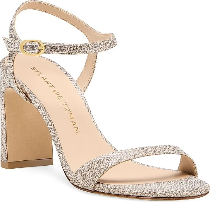 Women's Babette 85MM Block Heel Sandals - Poudre - Size 10 - Image 2
