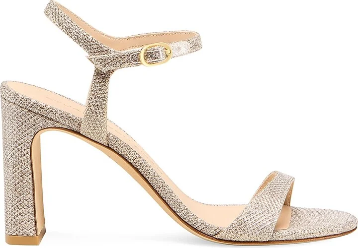Women's Babette 85MM Block Heel Sandals - Poudre - Size 10
