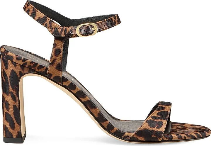 Women's Babette 85MM Leopard Block-Heel Sandals - Classic - Size 10