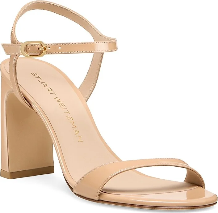 Women's Babette 85MM Patent Leather Sandals - Adobe - Size 10 - Image 2