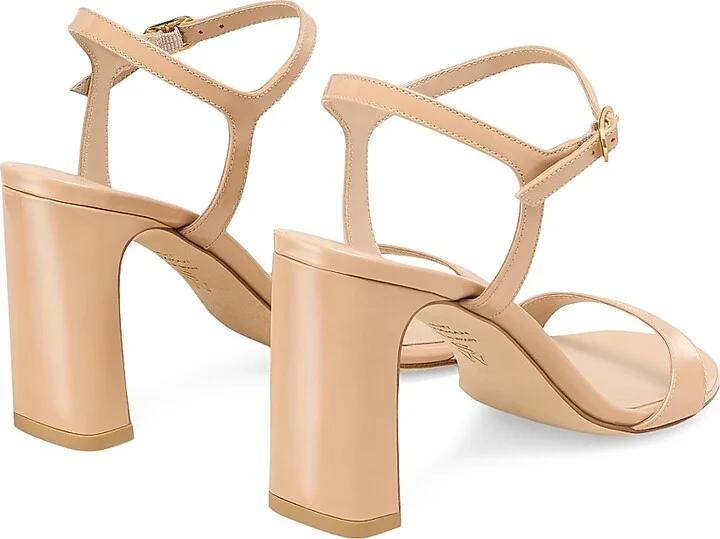 Women's Babette 85MM Patent Leather Sandals - Adobe - Size 10 - Image 3