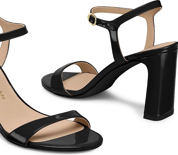 Women's Babette 85MM Patent Leather Sandals - Adobe - Size 10 - Image 7