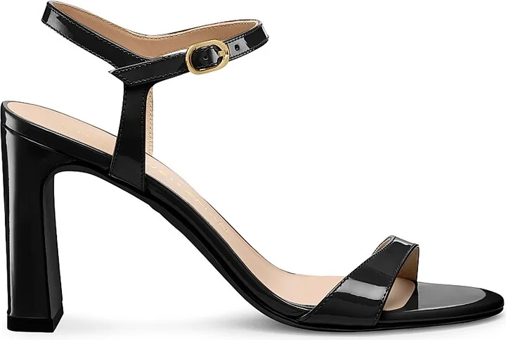 Women's Babette 85MM Patent Leather Sandals - Adobe - Size 10 - Image 8