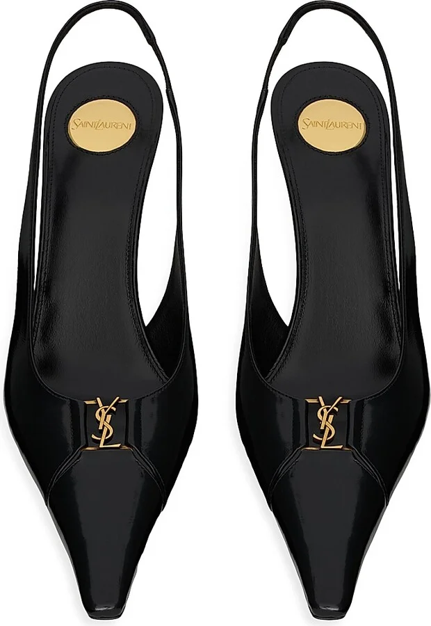 Women's Babylone Breteuil Slingback Pumps - Noir - Size 5 - Image 4