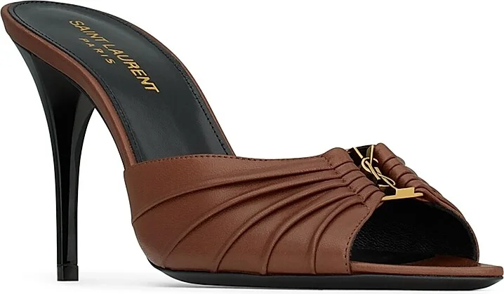 Women's Babylone Mules in Smooth Leather - Aesthetic Brown - Size 5.5 - Image 2