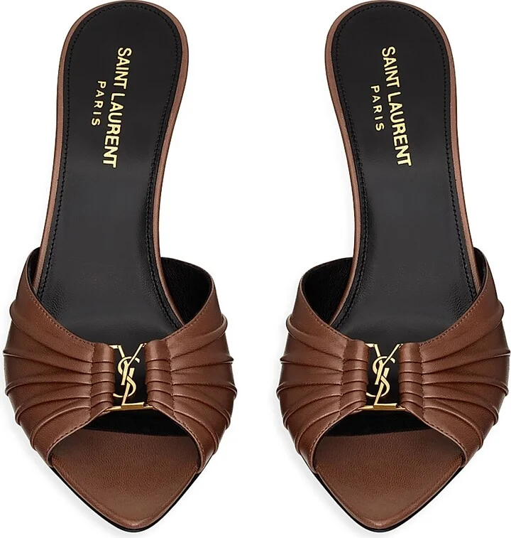 Women's Babylone Mules in Smooth Leather - Aesthetic Brown - Size 5.5 - Image 3