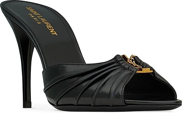Women's Babylone Mules in Smooth Leather - Black - Size 6 - Image 2
