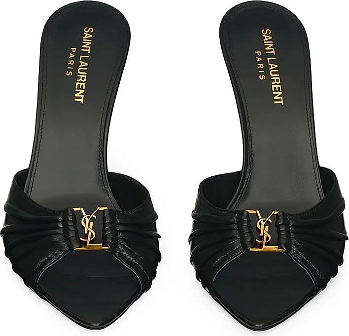 Women's Babylone Mules in Smooth Leather - Black - Size 6 - Image 3